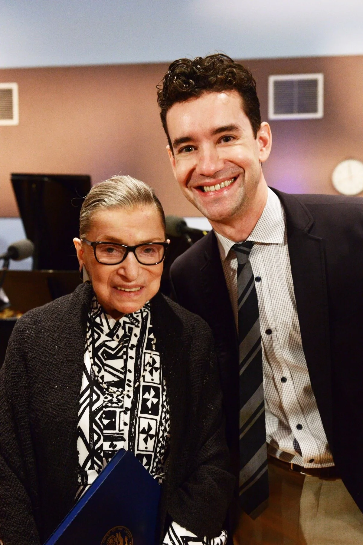 Ruth Bader Ginsburg and David Polk, September 2015